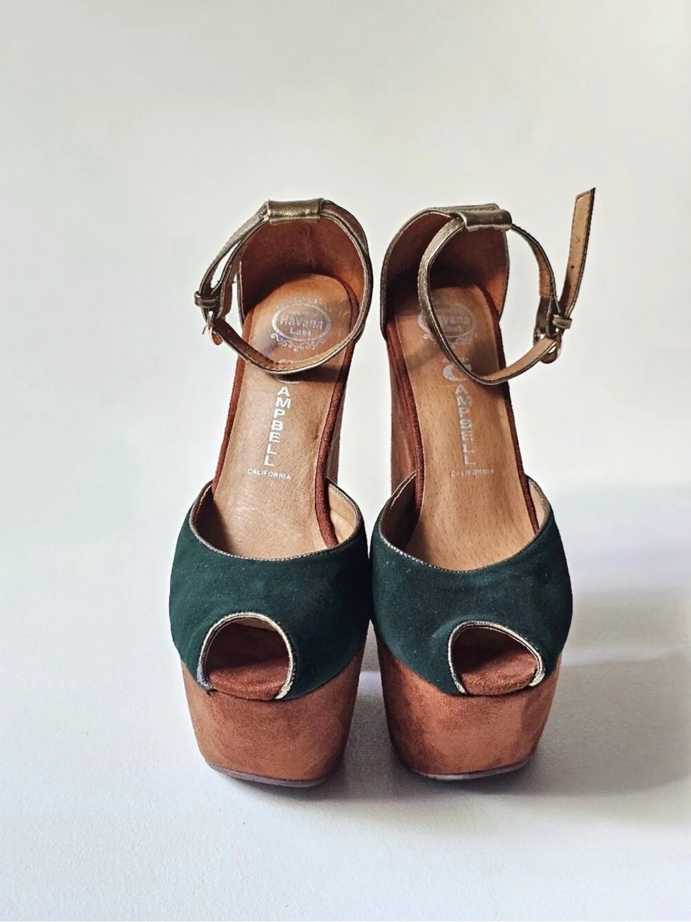 Jeffrey Campbell Havana Last Ankle Strap Split Wedge Platform Heels Size 6